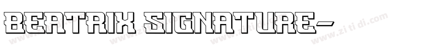 Beatrix Signature字体转换
